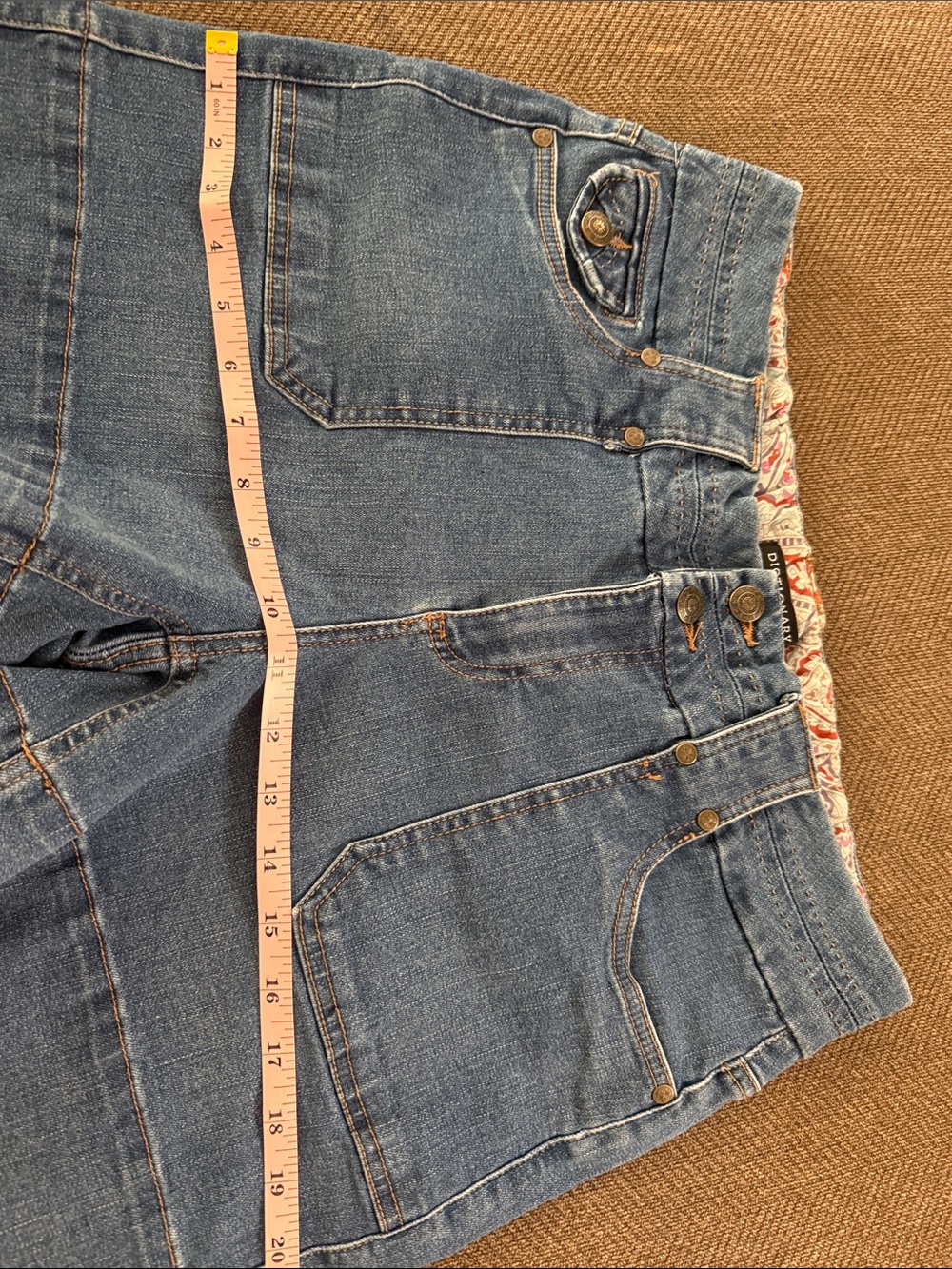 Dictionary Jean Shorts in Medium Blue - Women's Denim Shorts Size 10 - Picture 4 of 10